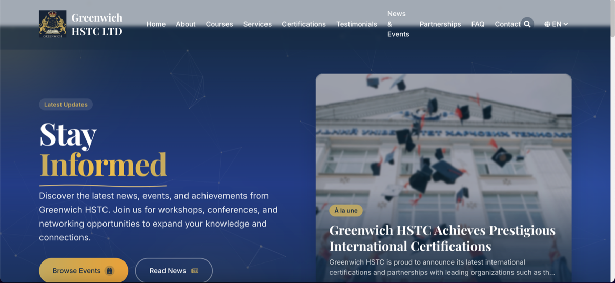 Greenwich HSTC LTD - Educational Platform - Thumbnail 4